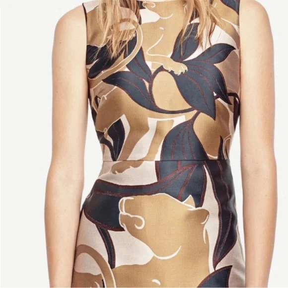 Ann Taylor Jungle Cat Animal Print Dress - Picture 3 of 9